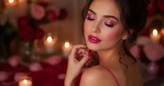 Hot Pink Makiažas Valentino Dienai