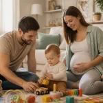 Metinukas ir šeimos pagausėjimas: šeima ruošiasi kūdikio atėjimui