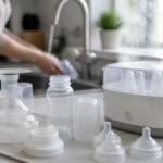Kūdikio maitinimo priemonių plovimas ir sterilizavimas