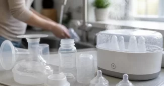 Kūdikio maitinimo priemonių plovimas ir sterilizavimas