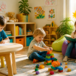 Vaikai užsiima kūrybine veikla, atskleidžiančia jų talentus