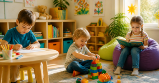 Vaikai užsiima kūrybine veikla, atskleidžiančia jų talentus