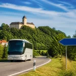 Čekija. Kelionė autobusu Čekija kelionė autobusu – autobusas kelyje link Prahos