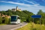 Čekija kelionė autobusu – autobusas kelyje link Prahos